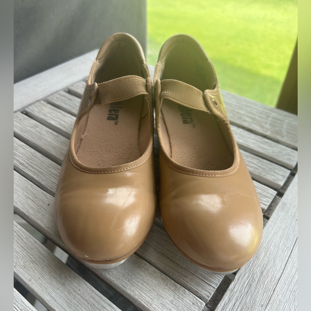🌖 balera tap shoes tan size 4.0A medium style B60 - Picture 1 of 9